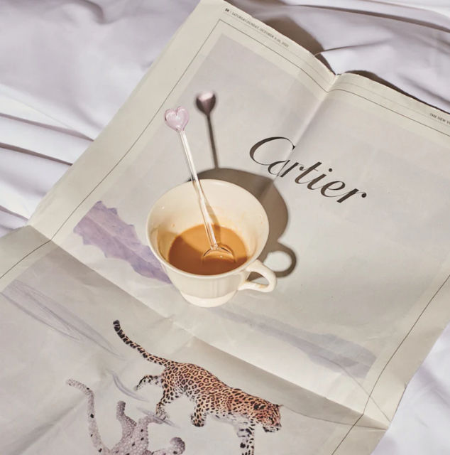 Thumbnail: Lepelclub // Glass Heart Spoons (Set of Two)