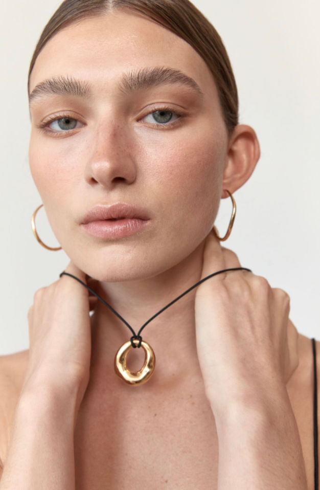 Thumbnail: Nina Gordon // 14K Plated Brass Voyage Pendent Necklace 