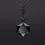 Thumbnail: Black Obsidian Pendant Necklace Obsidian Decahedron Pendant