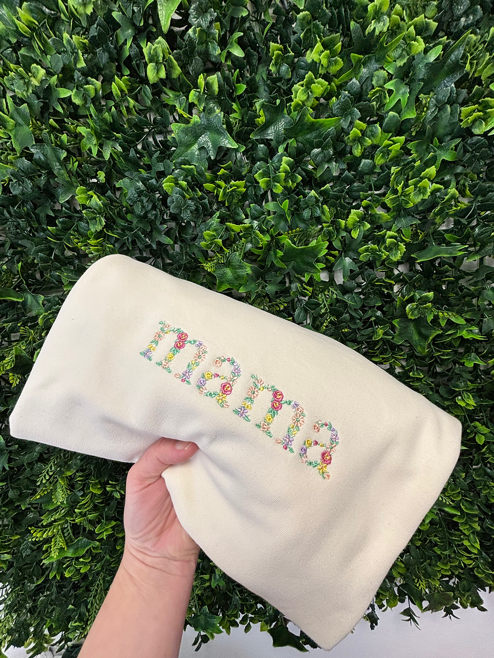 Thumbnail: Floral Embroidered Mama Sweatshirt | Personalised Gift for Mum