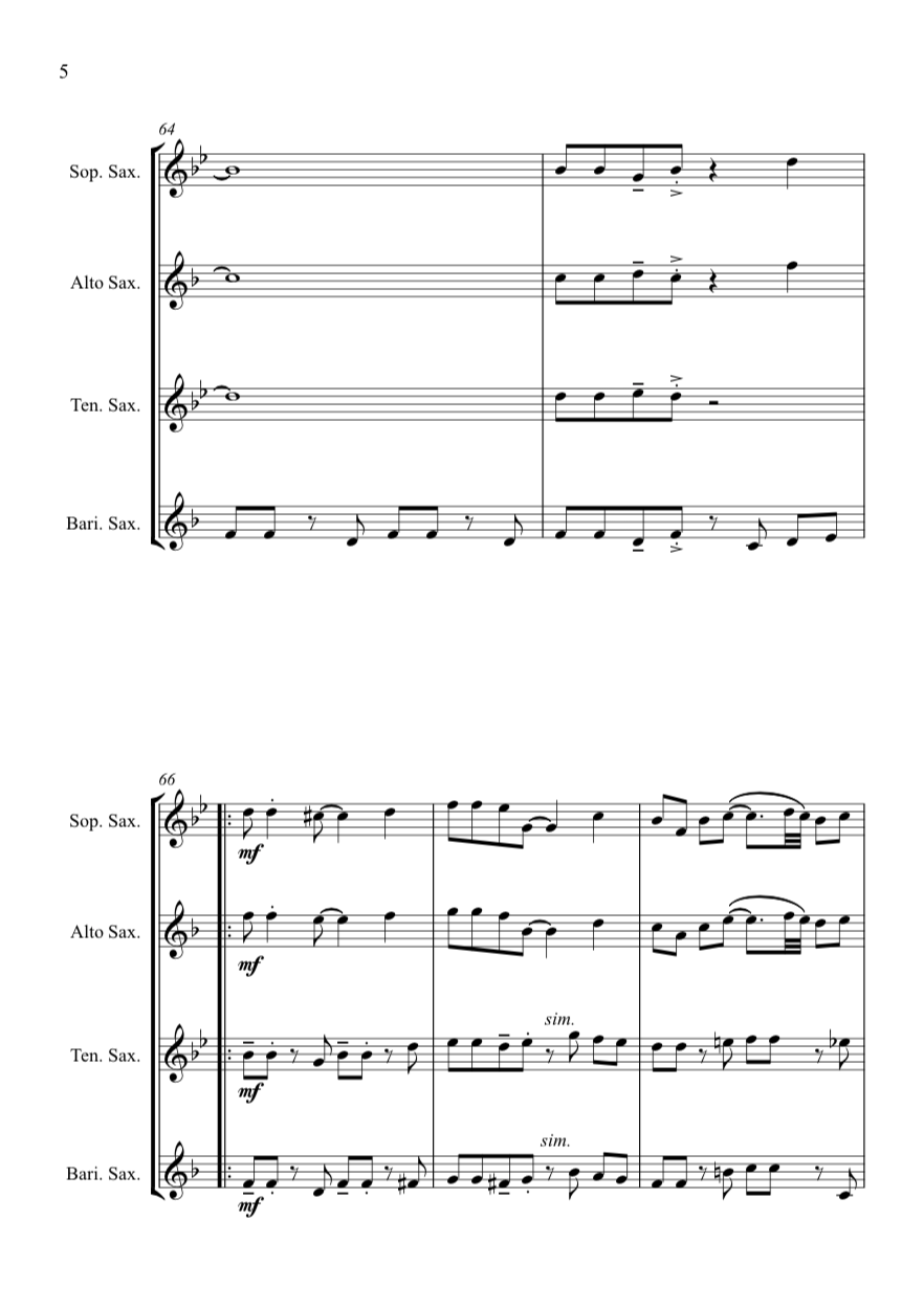 Thumbnail: Jazz Carols Collection Set 4 - Saxophone Quartet