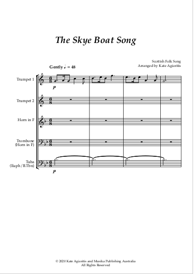 Thumbnail: The Skye Boat Song - Brass Quartet