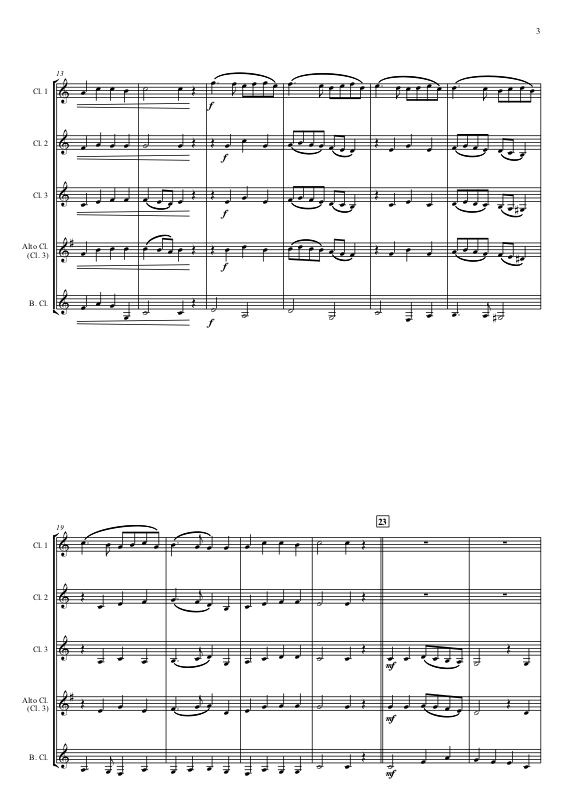 Thumbnail: Ding Dong Merrily on High (Traditional) - for Clarinet Quartet