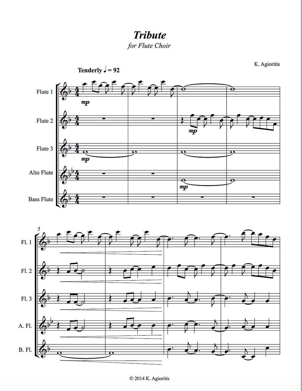 Thumbnail: Tribute - Flute Choir