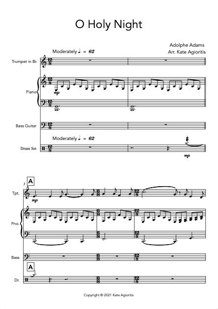 Thumbnail: O Holy Night - Trumpet and Piano (with optional Rhythm Section)