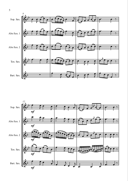 Thumbnail: Good King Wenceslas (6/8) - Saxophone Quartet
