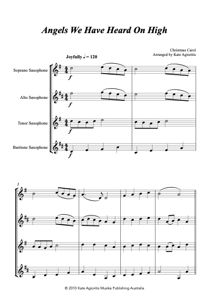 Thumbnail: Jazz Carols Collection Set 1 - Saxophone Quartet