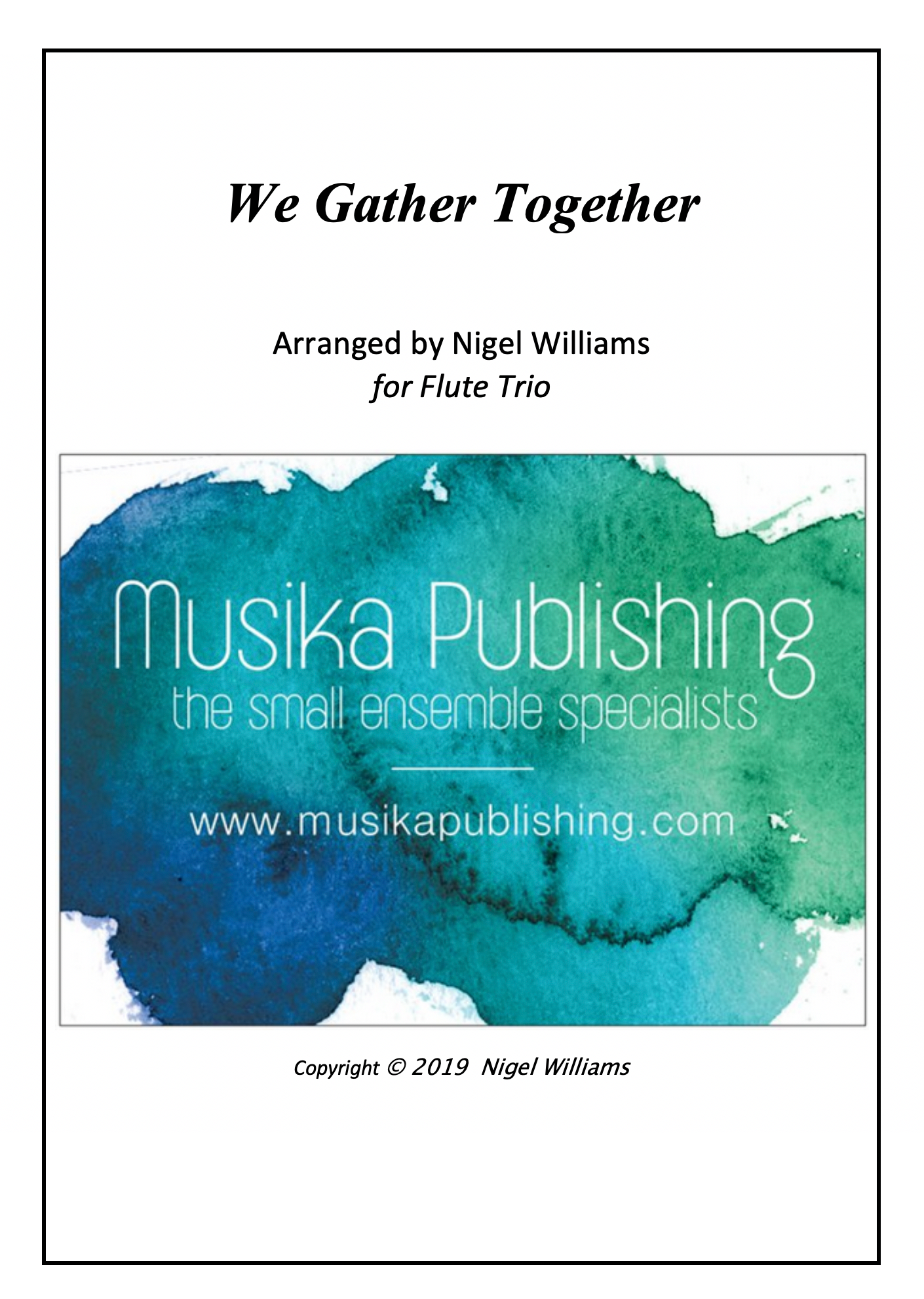 We Gather Together - Flute Trio