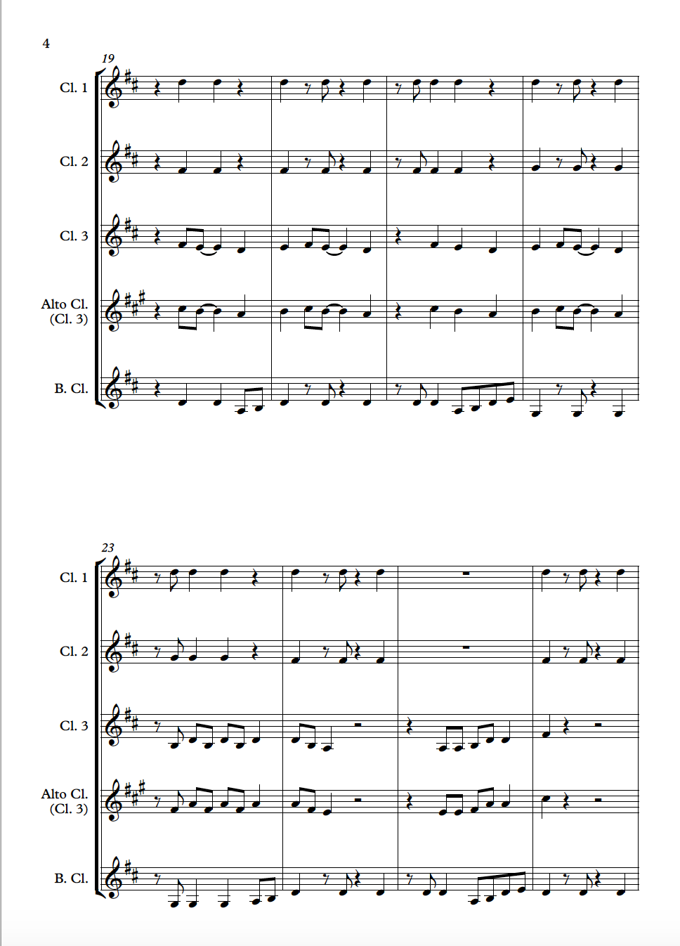 Thumbnail: Faith - Clarinet Quartet