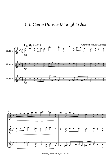 Thumbnail: More Carols for Three - Flute Trio