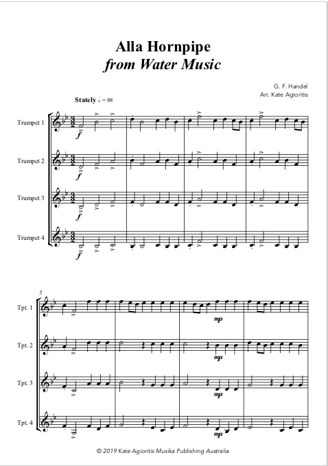 Thumbnail: Alla Hornpipe - Trumpet Quartet
