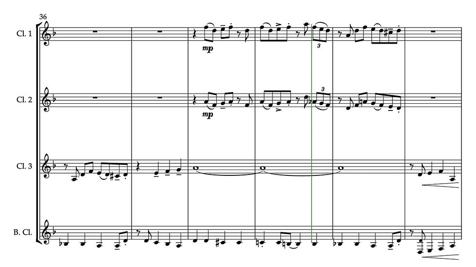 Thumbnail: Incy Wincy Spider - Jazz Arrangement for Clarinet Quartet