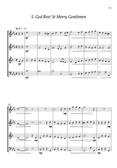Thumbnail: More Carols for Four - Woodwind Quartet