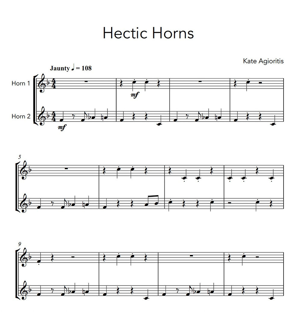 Thumbnail: Hectic Horns | Horn Duet