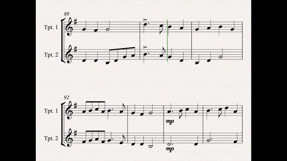 Thumbnail: Carols for Two - Fifteen Carols for Trumpet Duet