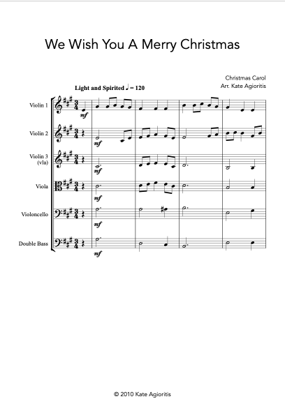 Thumbnail: We Wish You A Merry Christmas - String Orchestra