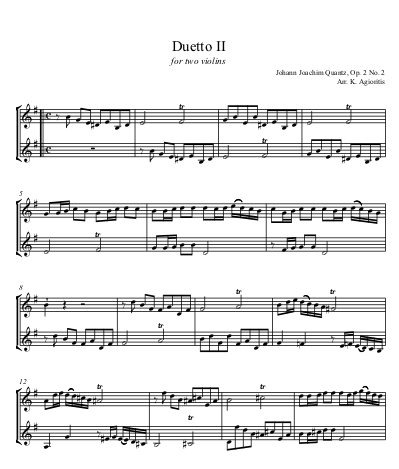 Thumbnail: Duetto II - Violin Duet