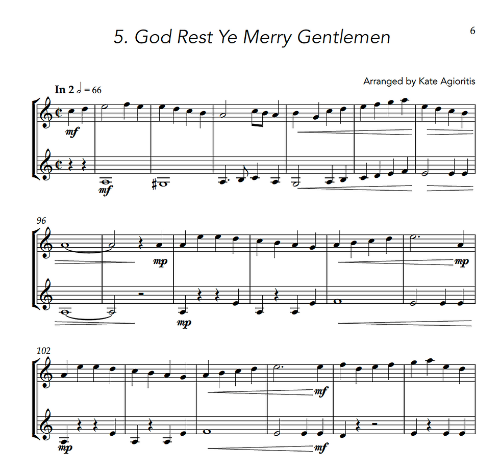 Thumbnail: More Carols for Two - Violin Duet