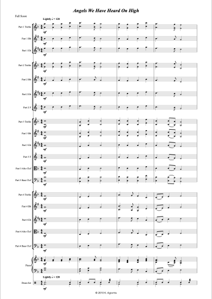 Thumbnail: Angels We Have Heard On High - Flexible Instrumentation