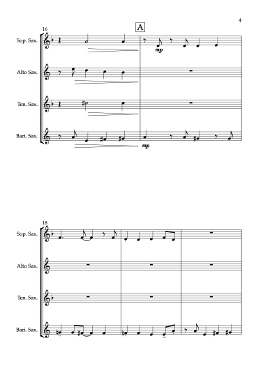 Thumbnail: Incy Wincy Spider - Jazz Arrangement for Saxophone Quartet