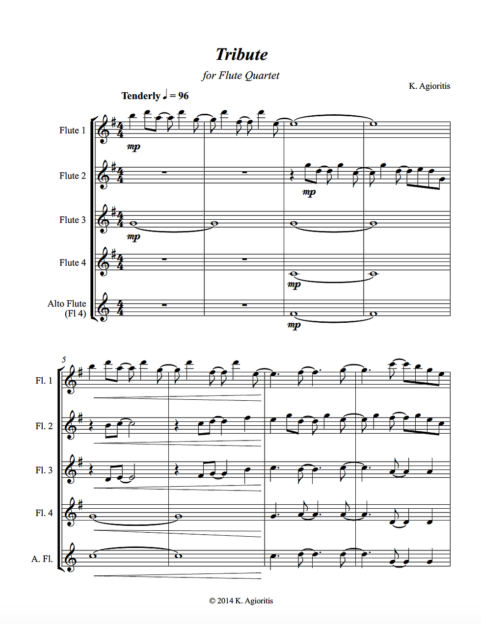 Thumbnail: Tribute - Flute Quartet