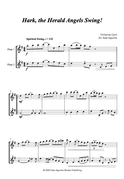 Thumbnail: Hark the Herald Angels Swing - Flute Duet