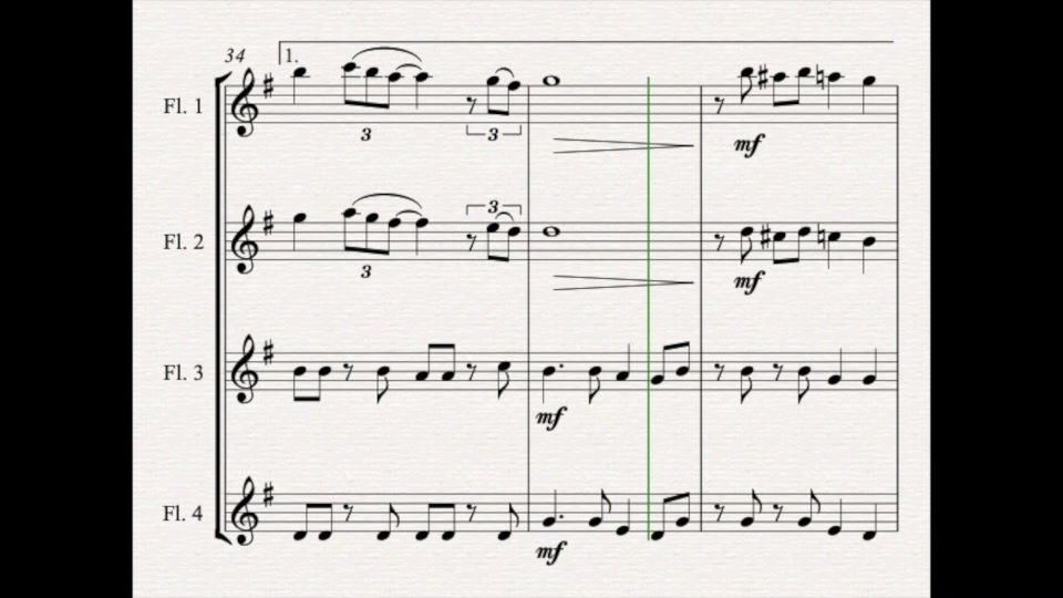 Thumbnail: Jazz Carols Collection Set 1 - Flute Quartet