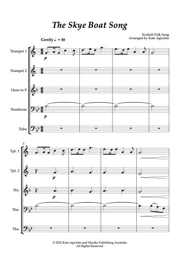 Thumbnail: The Skye Boat Song - Brass Quintet