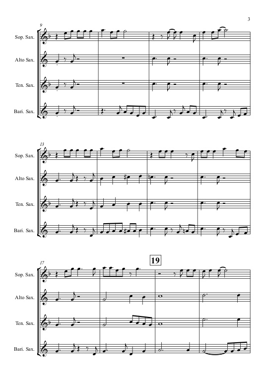 Thumbnail: Summer of '69 - Saxophone Quartet