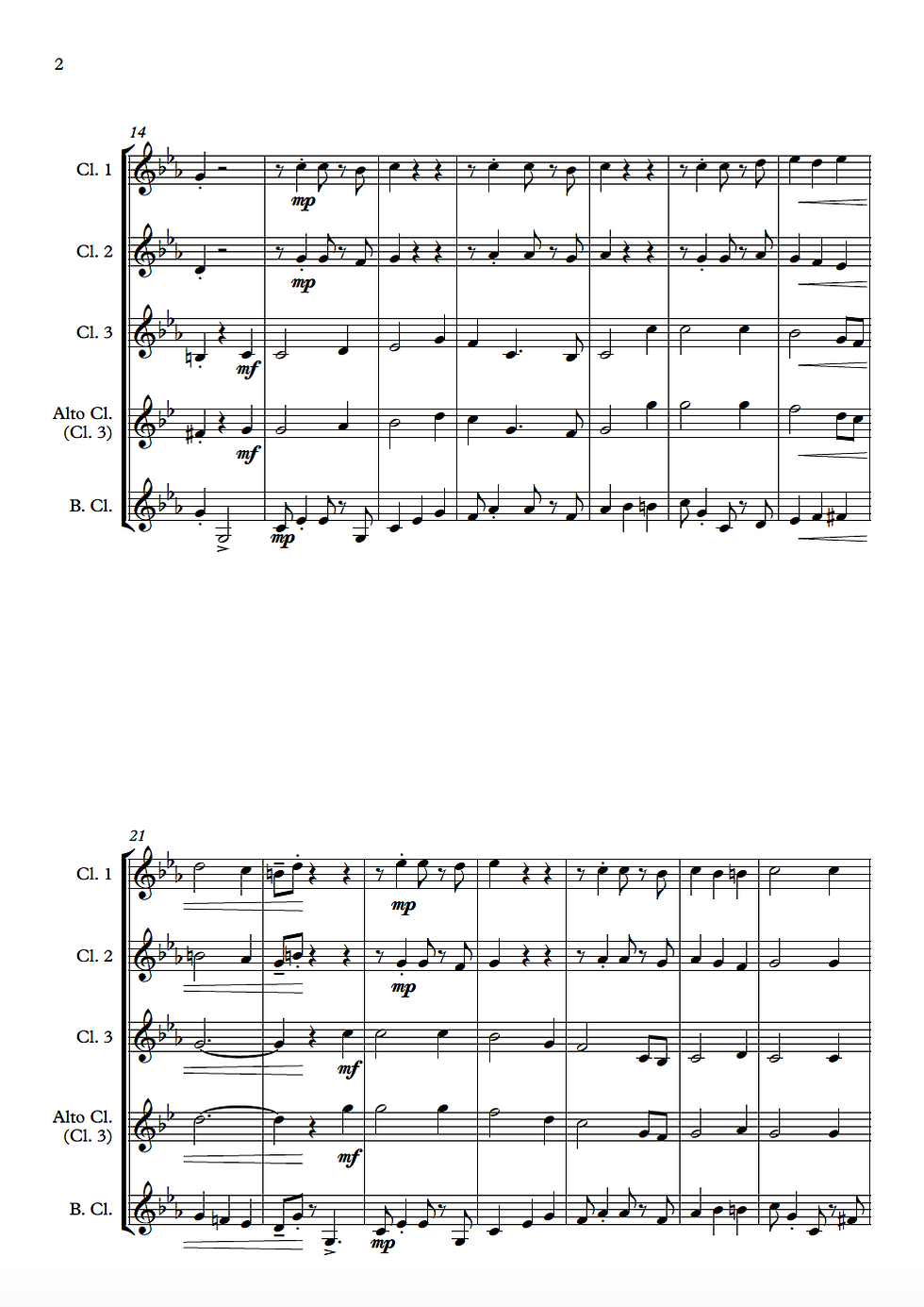 Thumbnail: House of the Rising Sun - Clarinet Quartet