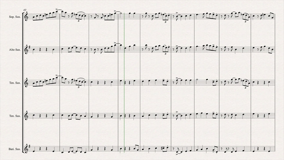 Thumbnail: Waltzing Matilda - (Flexible) Saxophone Quintet