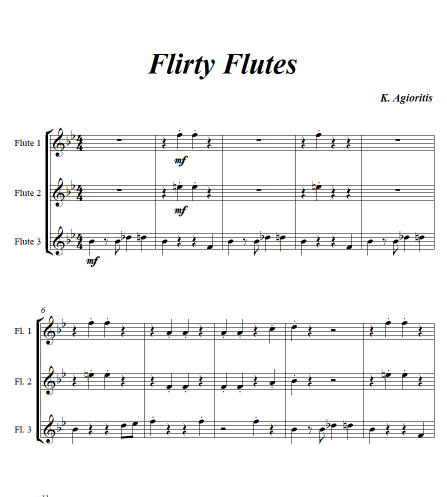 Thumbnail: Flirty Flutes - Flute Trio