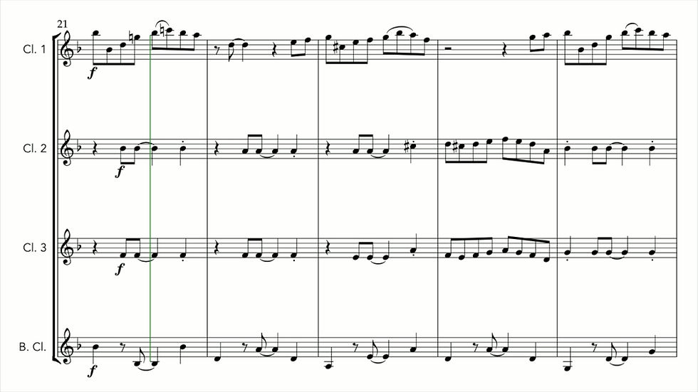 Thumbnail: Bailando en la Noche - Clarinet Quartet