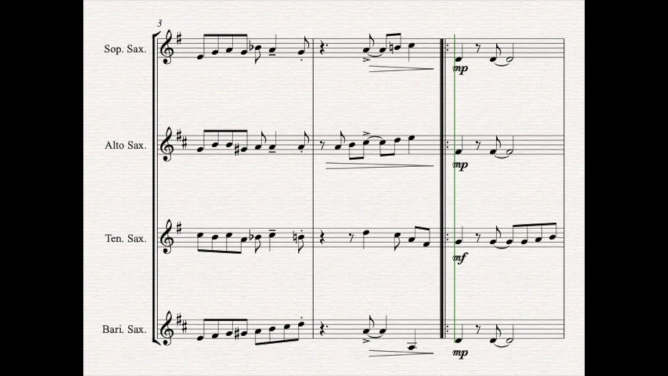 Thumbnail: Away in a Manger - Saxophone Quartet