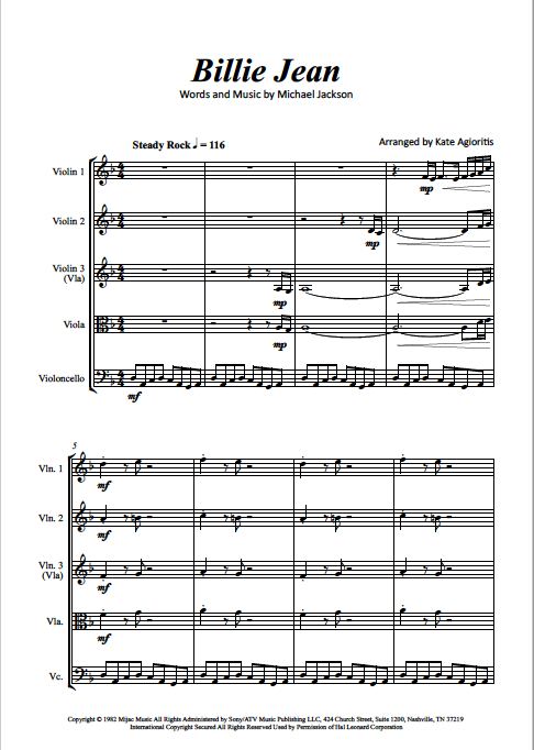 Thumbnail: Billie Jean - String Quartet