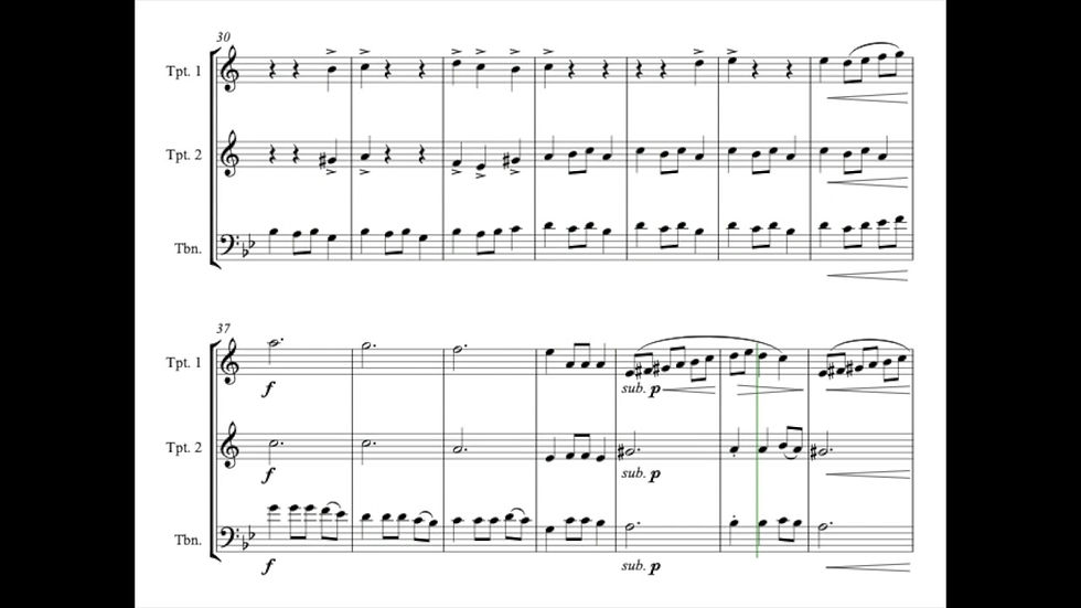 Thumbnail: Carol of the Bells (Ukrainian Bell Carol) - Brass Trio