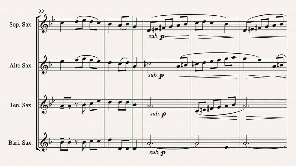 Thumbnail: Fantasia on the Ukrainian Bell Carol - Saxophone Quartet