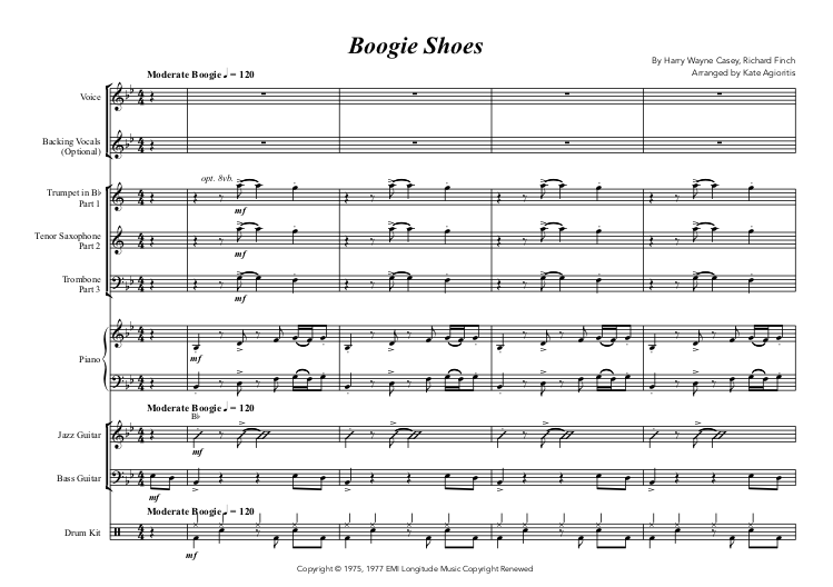Thumbnail: Boogie Shoes - Flexible Combo - Vocal Feature