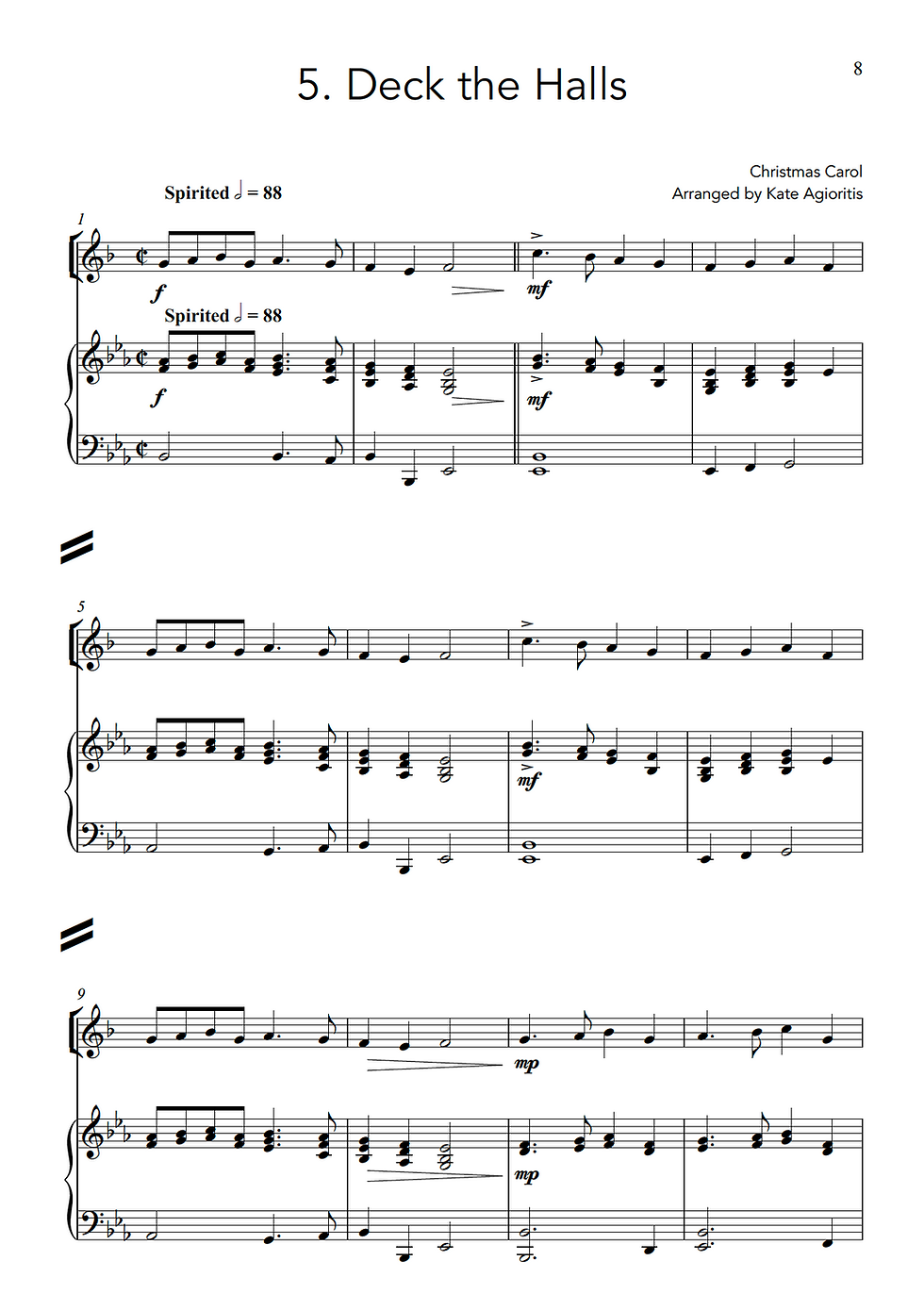 Thumbnail: Fifteen Traditional Carols - Clarinet and Piano