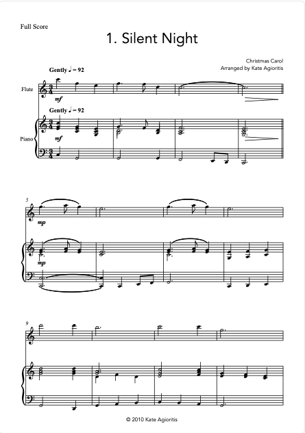 Thumbnail: Fifteen Traditional Carols - Flute and Piano