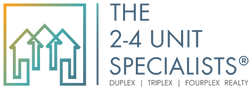 Real Estate Realty Duplex Triplex Fourplex Property The Two To Four Unit Specialists Specialist Logo Brand Los Angeles
