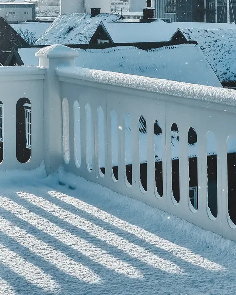 snowy scenes at Nólsoyarstova