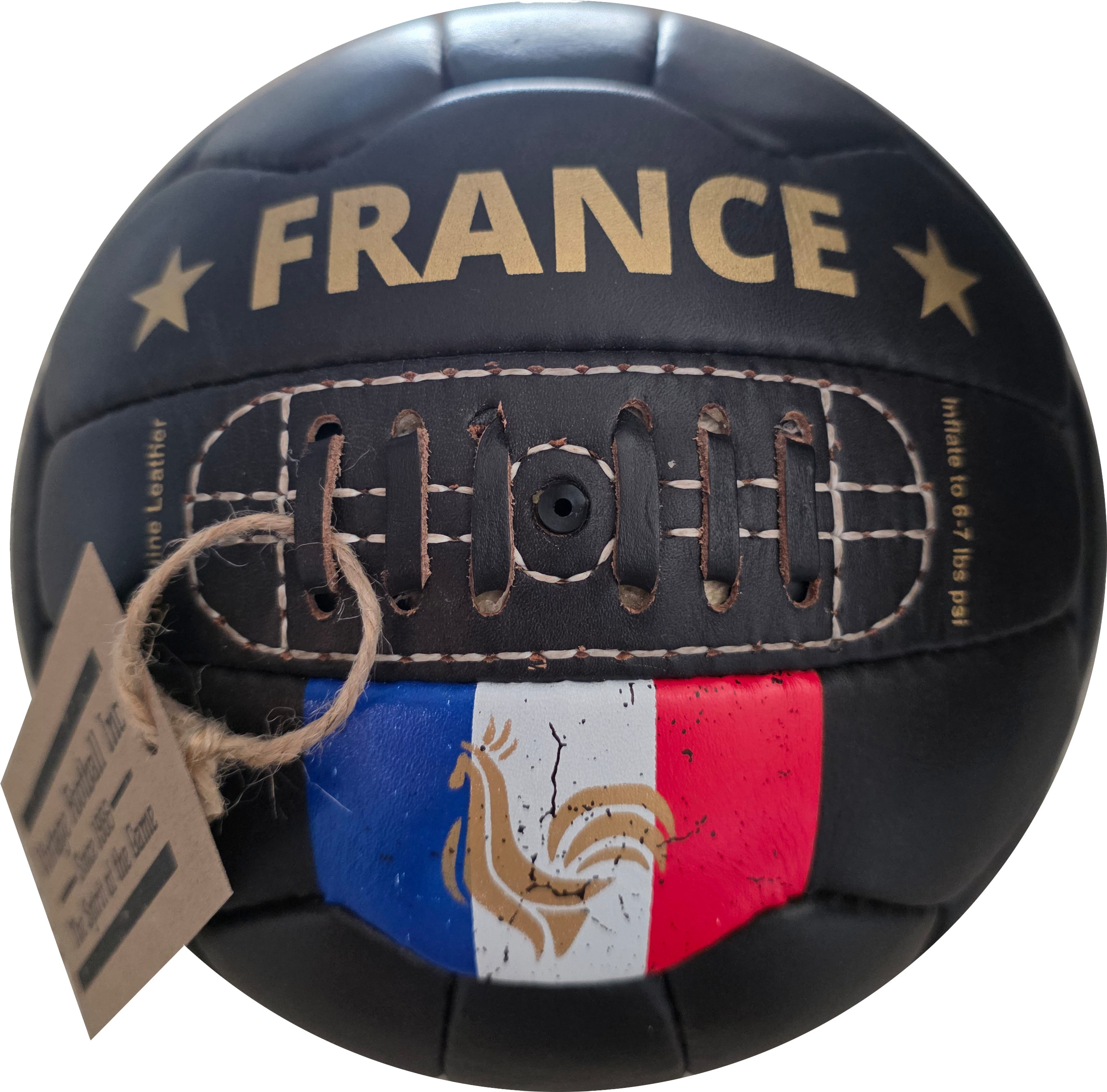 France | 1960's Retro Soccer Ball | Hand Crafted