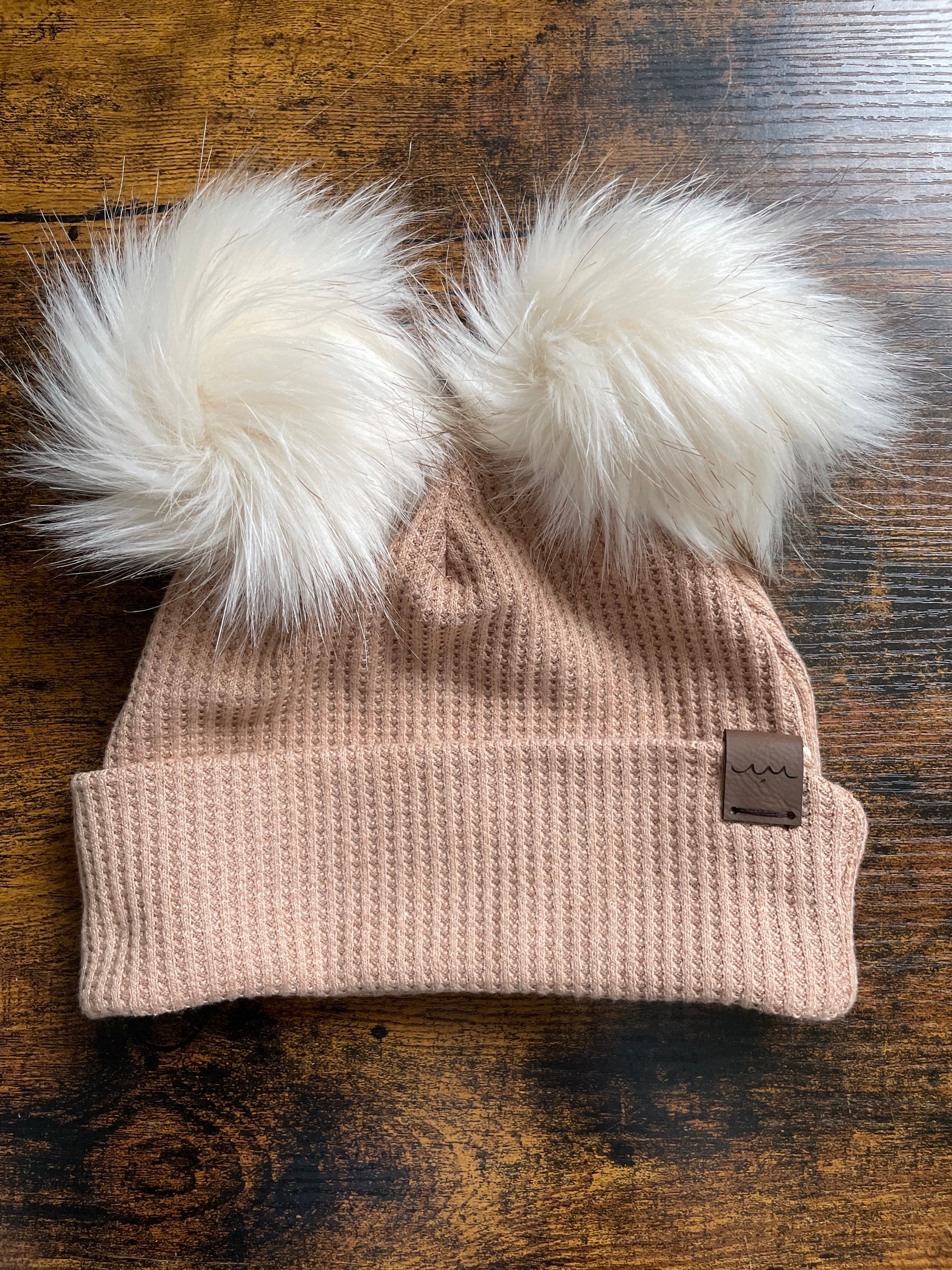 Toddler Fireside beanie (double poms!) 