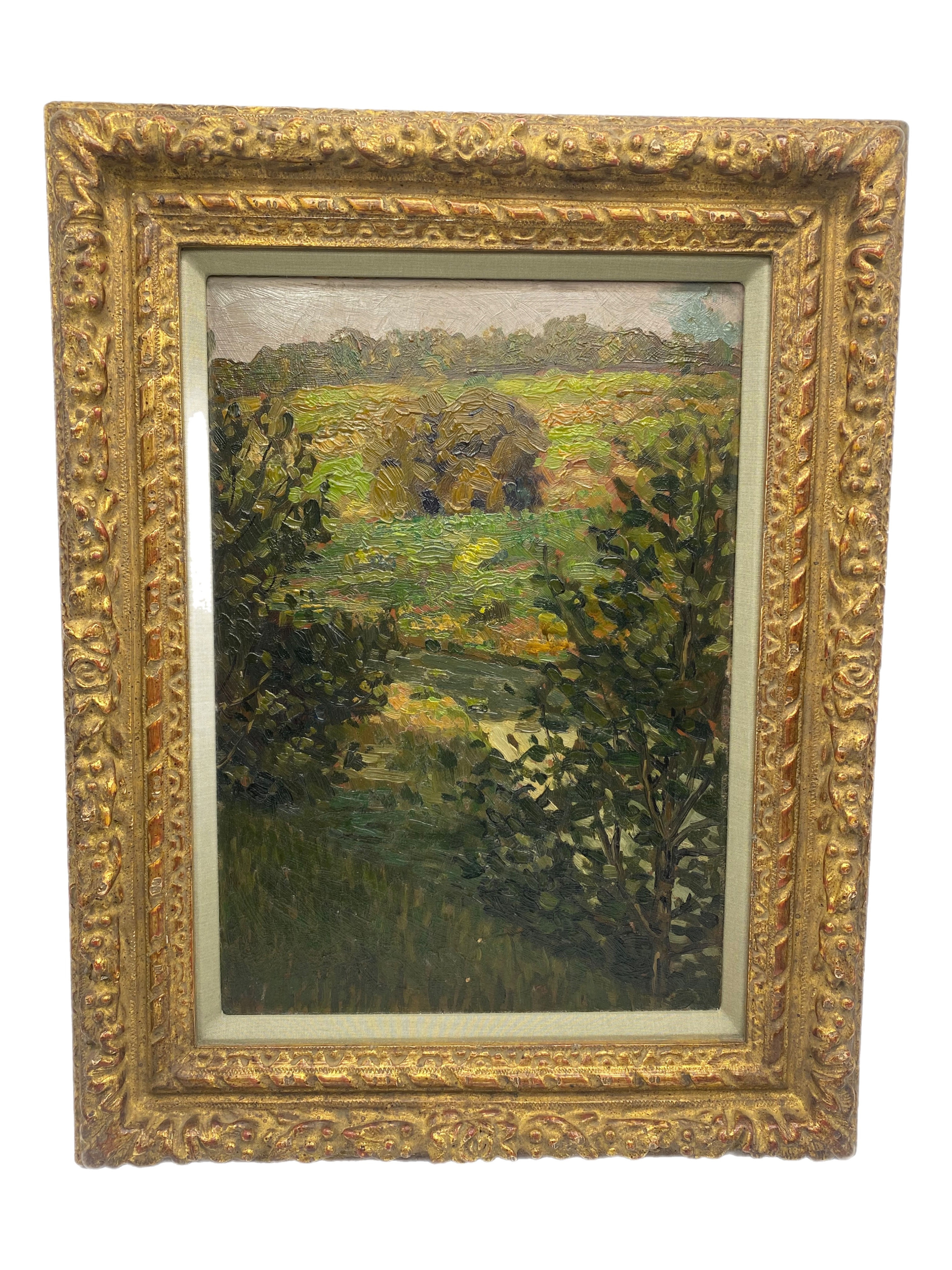 Oil on Board Hayfields