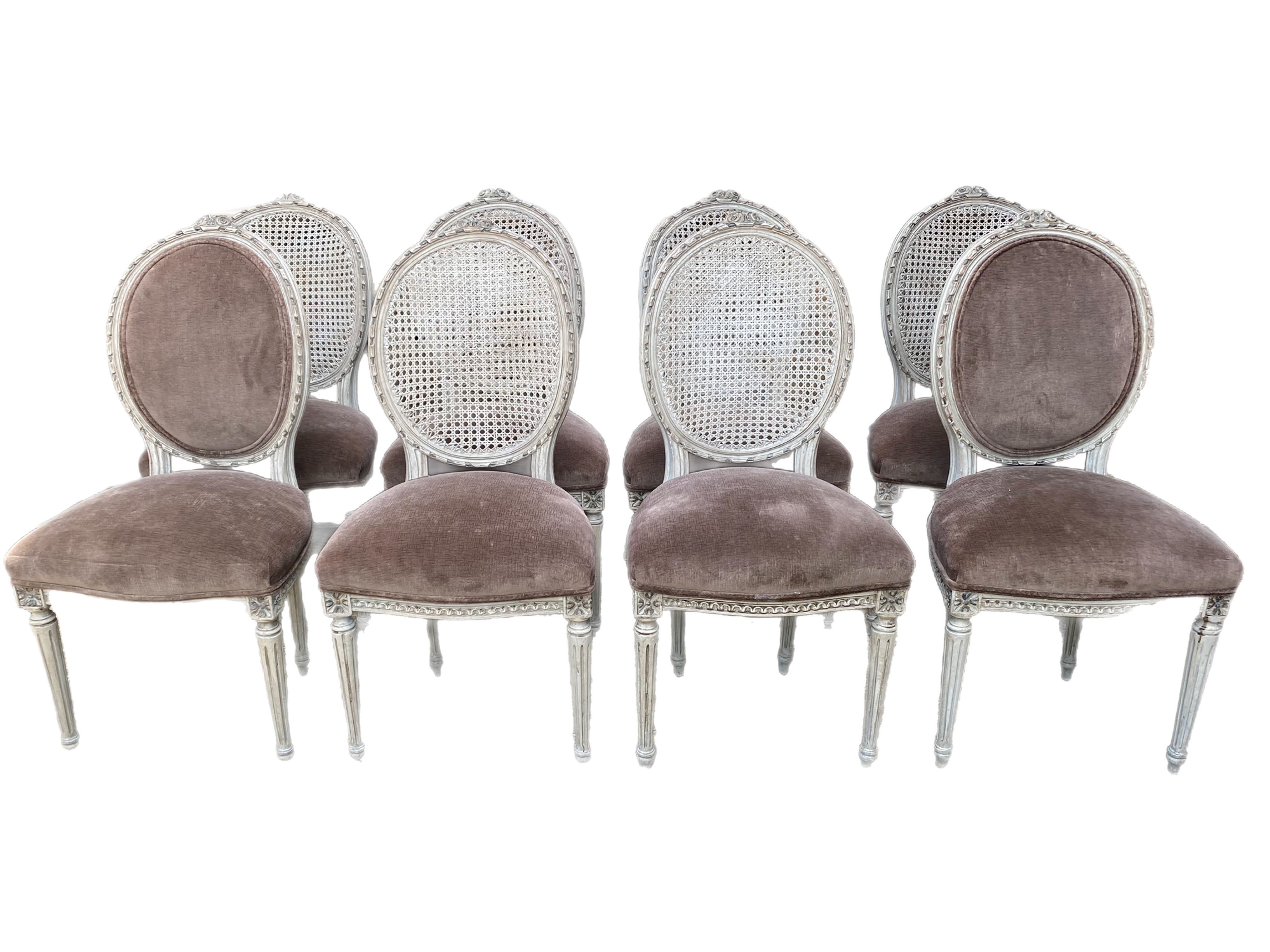 Set of 8 French Chairs 19th century