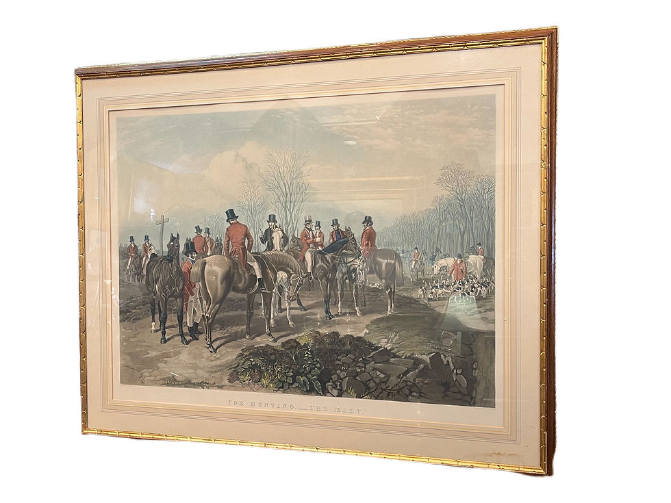 Thumbnail: Large Foxhunting Engravings