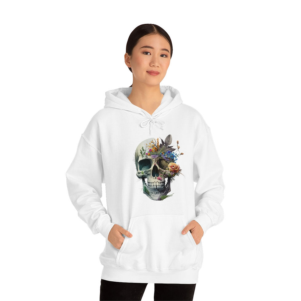 Miniatura: Colorful Skull Hoodie Unisex Heavy Blend Hooded Sweatshirt
