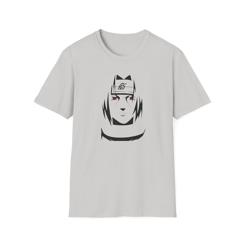 Miniatura: Unisex JL Anime T-Shirt Softstyle Back & Front Printed - Itachi Uchiha