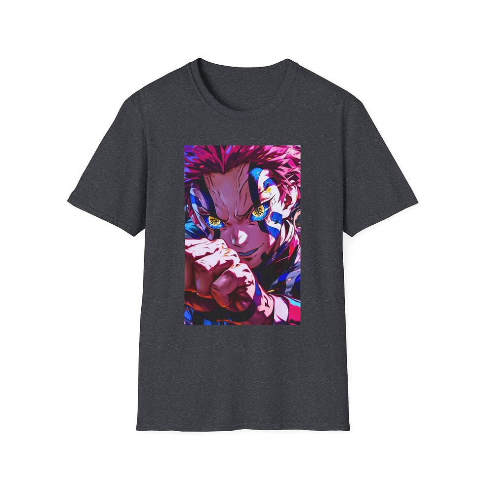 Miniatura: Demon Slayer Unisex JL Anime T-Shirt Softstyle - Akaza